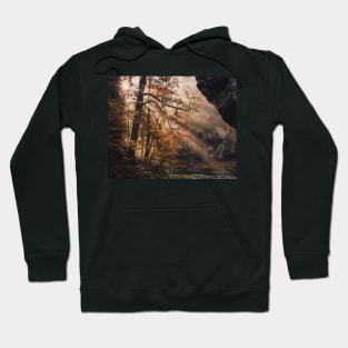 Sun Rays in Bohemian Switzerland Hrensko #8 Hoodie